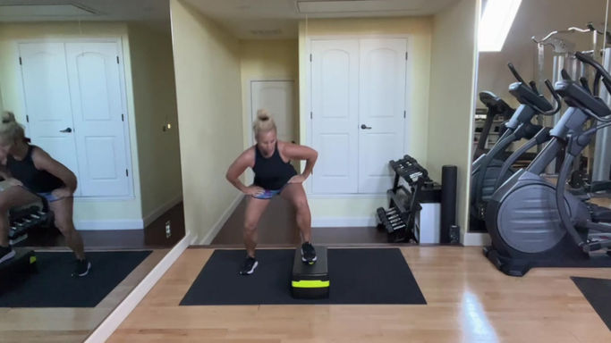 Tabata w/ Bench with Christine